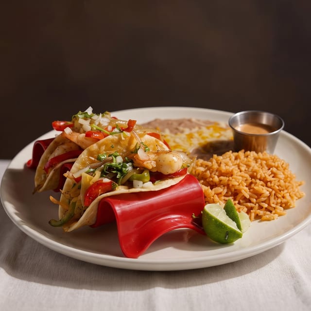 Tacos Gobernador Plate.